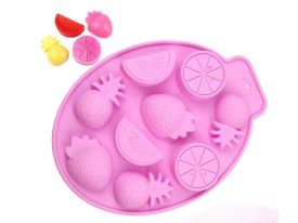 Molde silicona 9 frutas surtidas